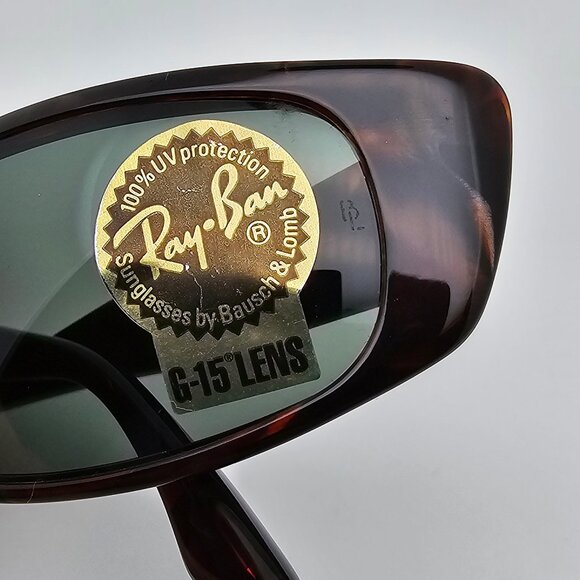 Ray-Ban B&L W1927 XUAR Tortoise Frame G-15 Green Glass Lens Cat Eye Sunglasses main image 4